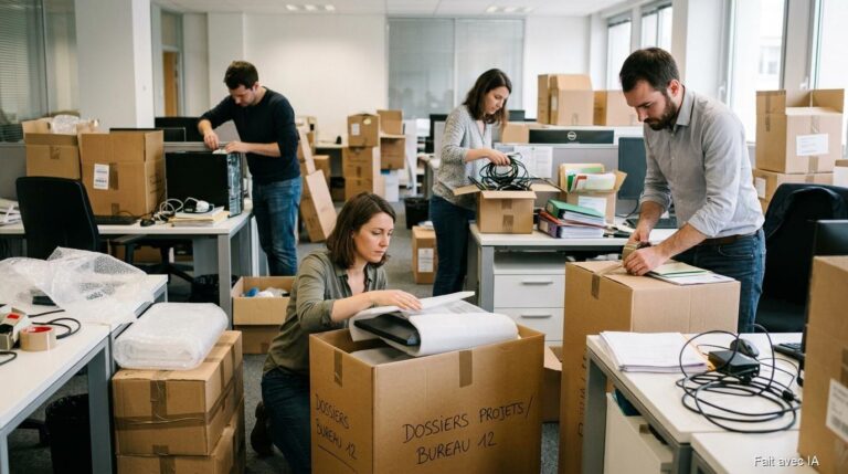 Déménagement bureaux : 4 erreurs qui paralysent vos équipes pendant des mois